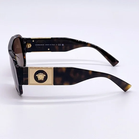 NEW VERSACE VE4436U 108/73 UNISEX HAVANA BROWN SUNGLASSES VERSACE MOD 4436U - Picture 5 of 11